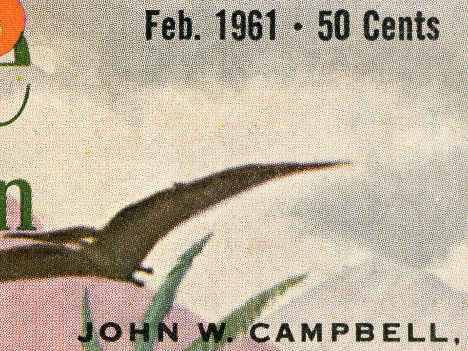 Science Fiction POSTER (up to 24x36) - February 1961 - Vintage - Dinosaurs - Image 4 of 4