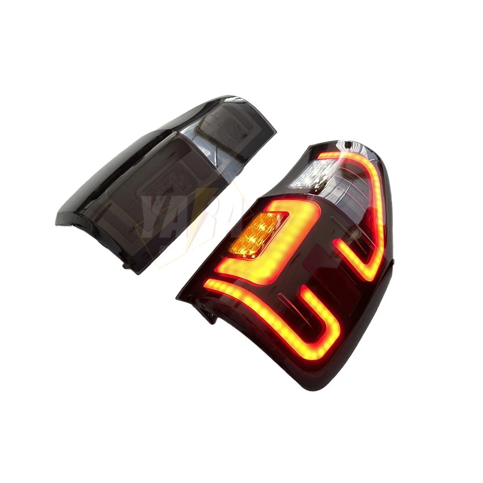 Пара качественных светодиодных задних фонарей дымчатых черных для Ford Ranger 2011-2021 MK1 MK2 MK3 - Изображение 2 из 4