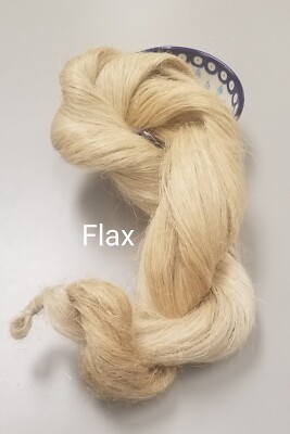 Flax Strick. Natural Long Line Bast Fiber. 6 oz Medium Coarseness.