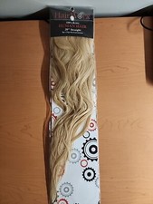 Hairworx 100 Human Hair 20" Straight Clil On Extensions 8pcs Caramel Blonde New