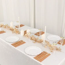 Gold 6 feet Artificial Magnolia Foliage Metallic LEAVES GARLAND Party Events