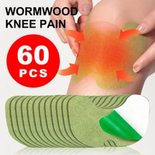 60Pcs Knee Cervical Plaster Muscle, Joint Ache, Knee Pain Relief, Wormwood Patch