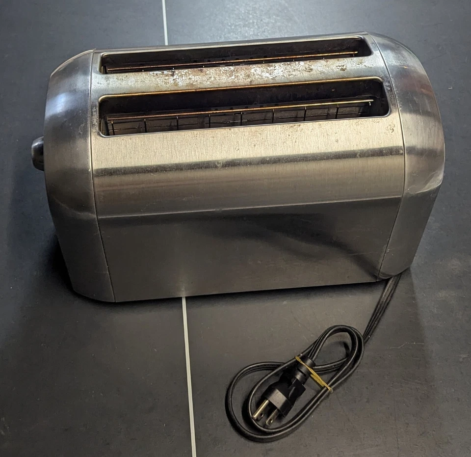 Magimix Retro Metal antique vintage Toaster CHROME Steel Pop-up Stage film Prop - Image 2 of 4