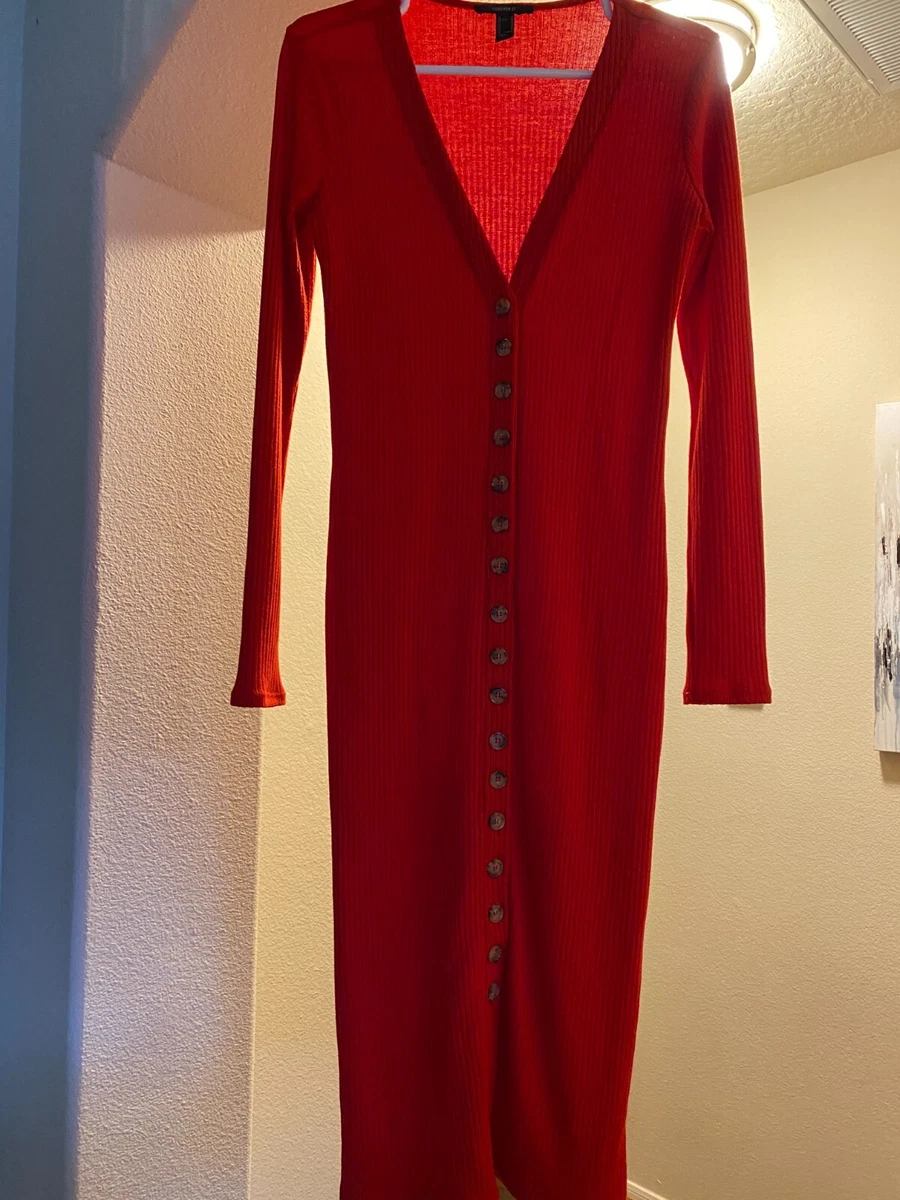 Forever 21 long sleeve maxi dress cheap