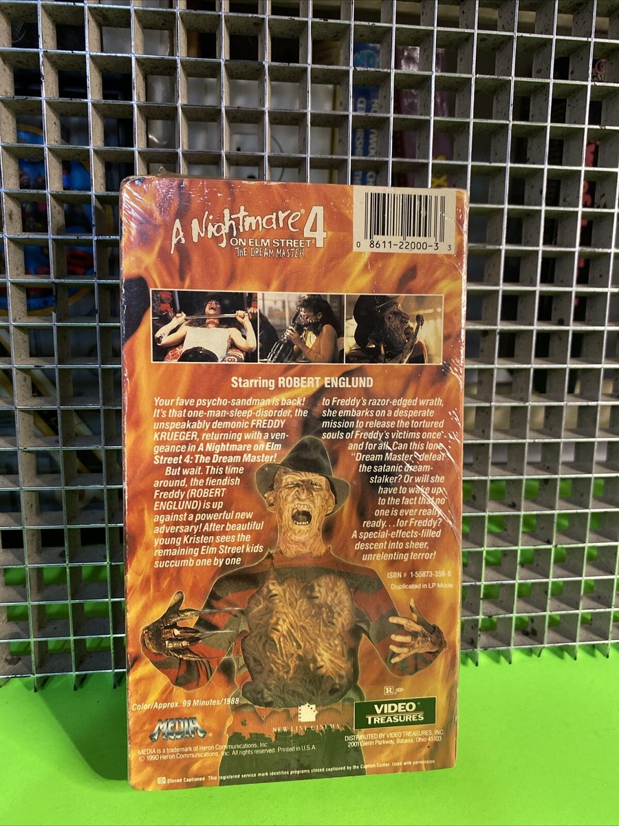 A Nightmare on Elm Street 4 - The Dream Master (VHS, 1990) for