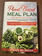 Plant Based Meal Plan Steven MD Knives Like New Condition 