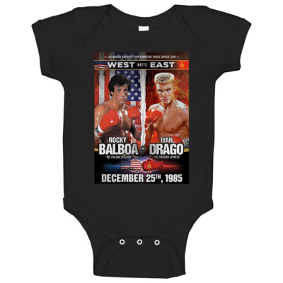Rocky Balboa Vs Ivan Drago Boxing Match Baby One Piece