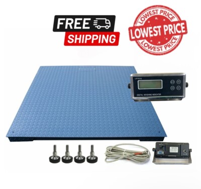 Industrial Floor Scale - Pallet Scale - 60x60 5000 lb capacity - LOWEST PRICE