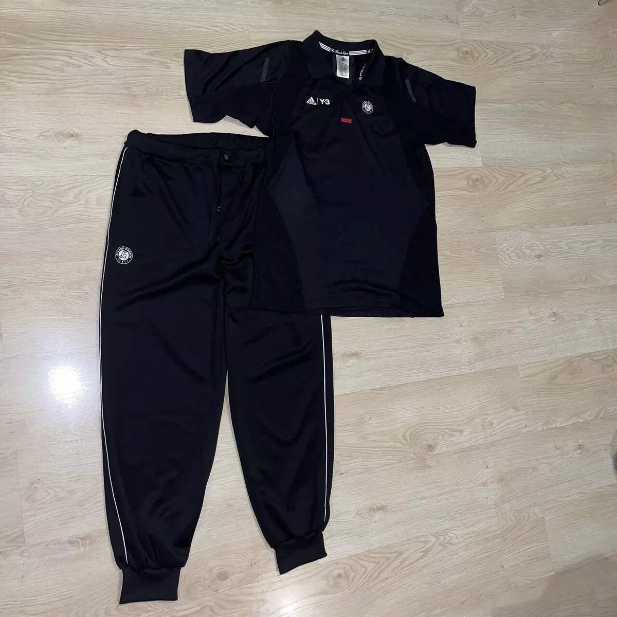 ADIDAS Y-3 YOHJI YAMAMOTO ROLAND GARROS SUIT POLO AP4316 + PANTS