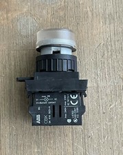 ABB CLEAR ILLUMINATED PILOT LIGHT WITH CBK CONTACT BLOCK                     