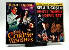 Lot Of 2 Bela Lugosi White Zombie/The Devil bat (2 Movies) + The Corpse Vanish..