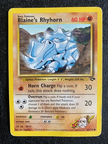Pokémon TCG - Vintage WOTC - Gym Challenge - Complete Your Set (NM-HP) - 第 114/315 張圖片