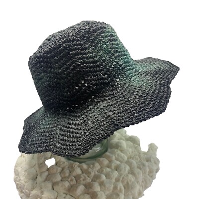 Handmade Crochet Petal Brim Tie-Dye Panama Hat | eBay display picture 1