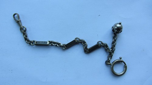 Chaine , chatelaine , Pour montre à gousset , émaillée .(57) - Picture 9 of 13