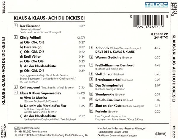 CD Klaus&Klaus - Ach du Dickes Ei - Bild 2 von 3