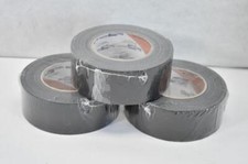 Lot of 3 Shurtape Black Masking Duct Tape 2" Adhesives All Purpose Roll