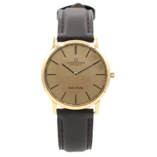 Vintage 32mm Universal Geneve Golden Shadow Automatic Wristwatch 18k Gold 42664