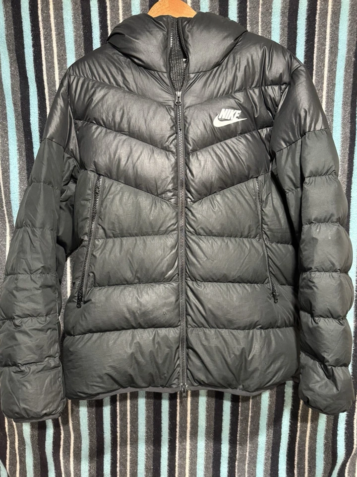 Nike Sportswear Down Fill Hooded Puffer Jacket Black 928833-010 Size Xl - Image 2 of 4