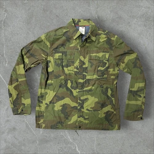 Relwen Field Jacket Mens XL Green Camo Lightweight Cotton Nylon Utility Military - product listing photo