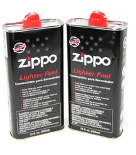 Zippo 12 fl.oz (355ml) Fluid Fuel Value Pack 2X CAN Set NEW