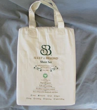 Sleep & Beyond 300TC ~ NEW Twin XL Sheet Set ~ organic 100% cotton sateen