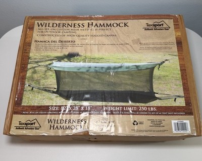 Texsport Wilderness Hammock Tent Combo Shelter OD Green