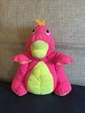 Vintage Fisher Price Puffalump Hot Pink 7  T-Rex Dino