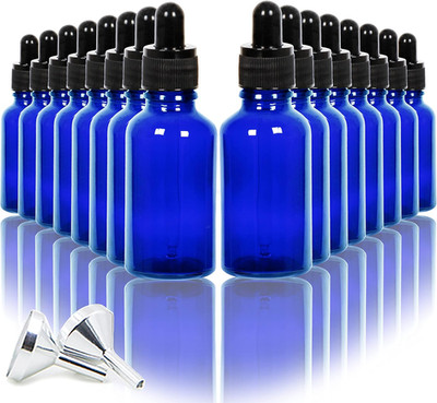 Youngever 16Er Pack 30ML Tropfflaschen Aus Glas Für Ätherische Öle, Pipettenflas