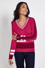 Wallis Pink Knitted Top Womens Daywear Jumpers & Cardigans