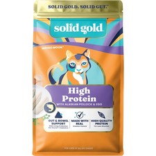 Solid Gold High Protein Dry Cat Food - Grain Free Gluten Free Alaskan Polloc...
