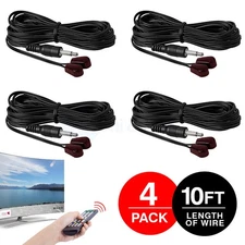 IR Emitter Dual Mini Stick On Infrared Blink Eye Cable - LOT of 4