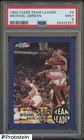 1992-93 Fleer Team Leader #4 Michael Jordan Chicago Bulls HOF PSA 9 MINT