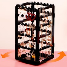 360° Rotating Jewelry Organizer Stand with 5 Layers,Acrylic Earring Holder Or...