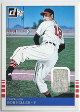2025 Panini Donruss Bob Feller Retro 1985 Game Used Jersey Cleveland Indians SP