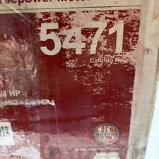 US Motors 5471 Rescue 5.6" Direct Drive Blower Motor, 208-230V, 3/4-1/5 HP, 1075