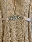 Josh & Jazz Jolene Elegant Champagne Lace Mermaid/Column Prom Formal Dress Sz 2 — photo 5