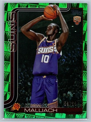 2025 Topps Khaman Maluach RC Season Tip Off Green Foilboard /99 Phoenix Suns