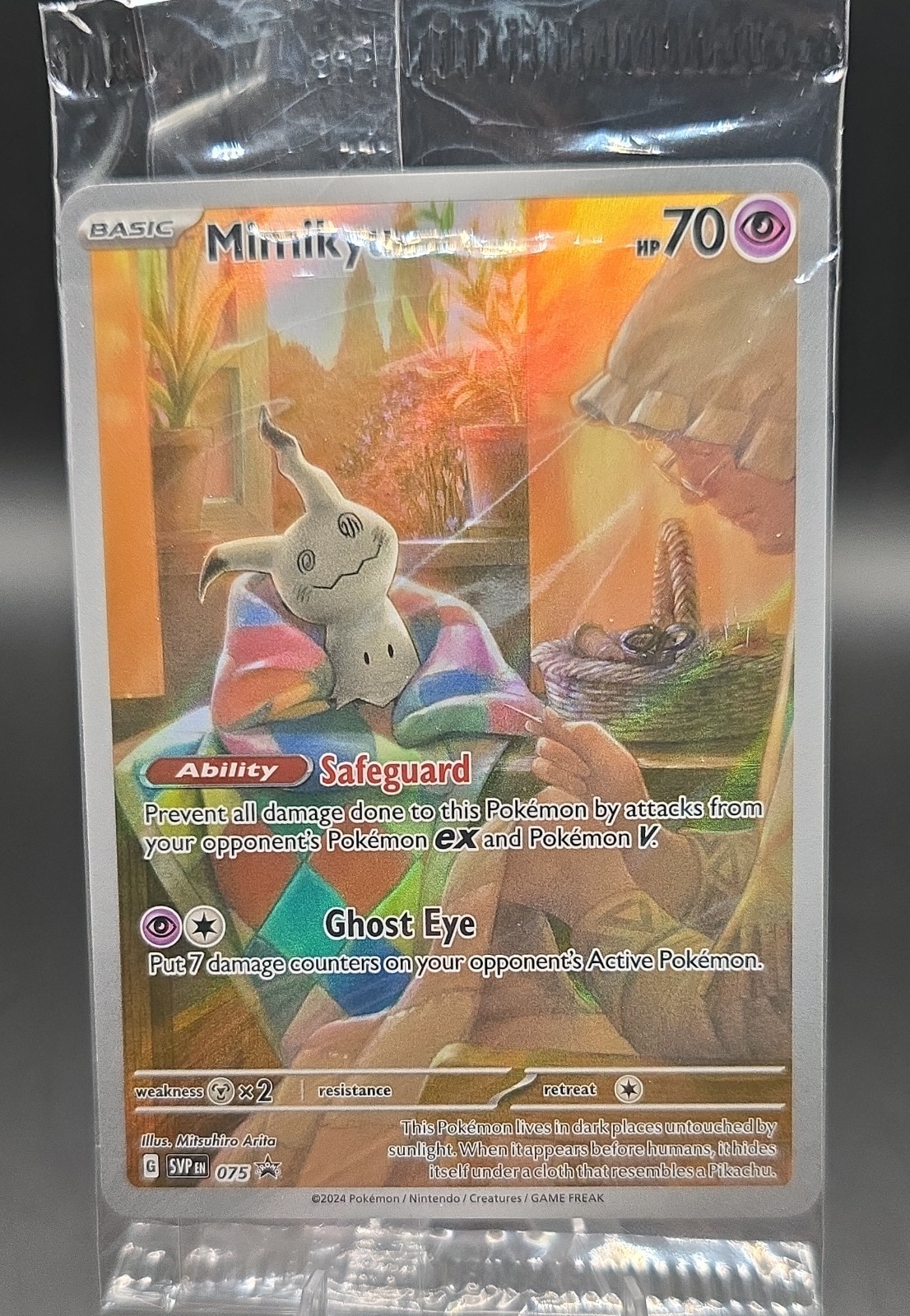 SEALED Mimikyu 075 Sv: Scarlet & Violet Promo Cards Holo