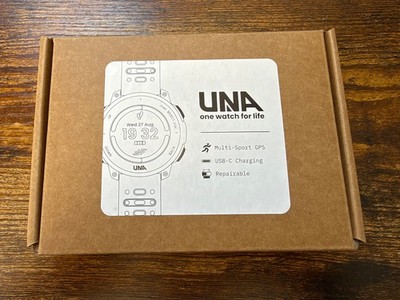 Una Watch - Multisport GPS Reparaturuhr - Brandneu in Box - Weiß