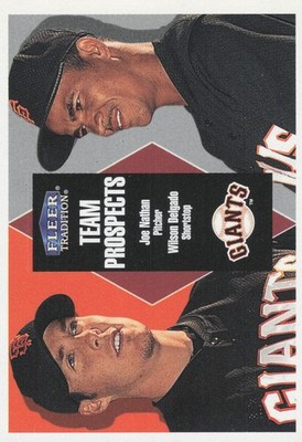 2000 Fleer Tradition #364 Joe Nathan / Wilson Delgado TP Giants