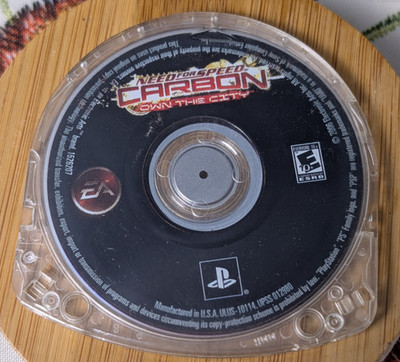 Need for Speed NFS Carbon Own the City Sony PSP 2006 UMD VideoGame ULUS-10114 EA