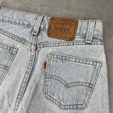VTG Levis 560 Jeans Youth 14 Blue Loose Fit Straight Leg Orange Tab Made in USA