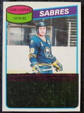 1980 Danny Gare  Buffalo Sabres Team Checklist NHL Topps Card #38