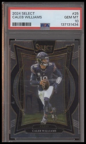 2024 Panini Select #25 Caleb Williams Rookie Card PSA 10