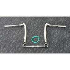 KST Polished 1 1/2" Spearhead 12" Rise Handlebar w/1" Clamping Area - KST-2SH12