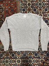 Abercrombie Kids Cable Knit Sweater Gray Size Girl&rsquo;s 11/12 Chunky Crewneck