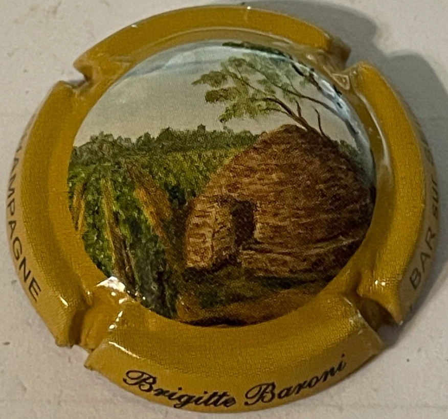 Capsule de champagne BARONI Brigitte (59b. Contour ocre) - Photo 1/1