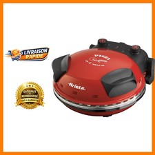 Four à Pizza ARIETE Da Gennaro 909 - Réglable & Puissant 1200W - Rouge Éclatant