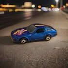 Vintage 1984 Hot Wheels GHO Gold Hot Ones Diecast 1/64 Blue Nissan 300ZX Turbo