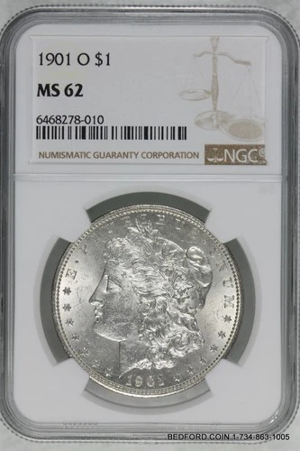 NGC MS62 1901-O MORGAN SILVER DOLLAR $1 (BC10)
